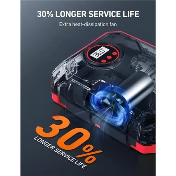 Tire Inflator Air Compressor 12V DC Portable Air Compressor - Picture 6 of 7